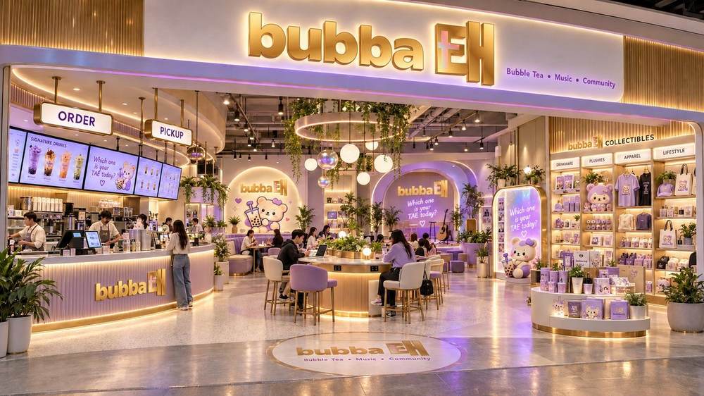 A bubble tea concept with original collectibles and a strong community feel.