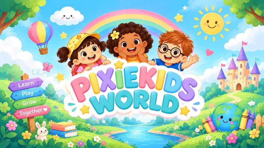 Cleo, Poppy, and Theo — three pixie kids, and ESL songs for children and teens.