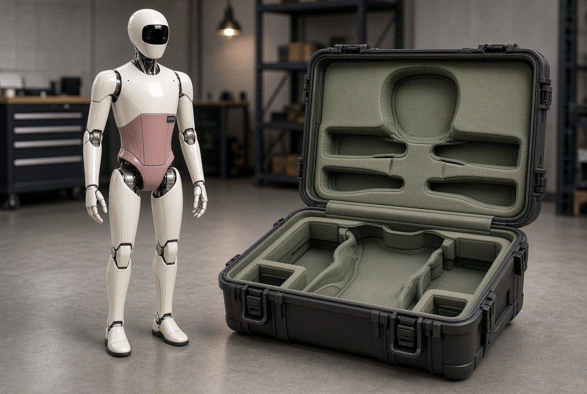 The case it travels in.