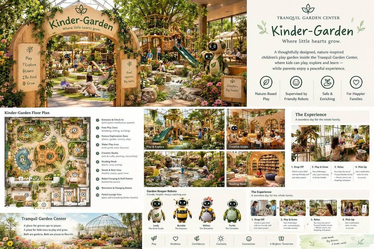 Kinder-Garden — where little hearts grow.