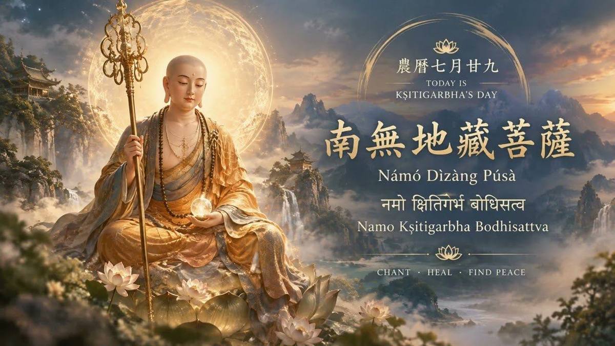 Kṣitigarbha. One hundred and eight times.